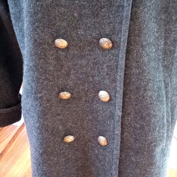 Just Reduced!Vintage Jofeld Full Length Ladies Wool Blend Coat Size:12 , Grey - Picture 6 of 17